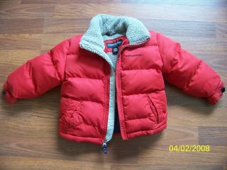 london fog toddler boys red puffer jacket size 18 months