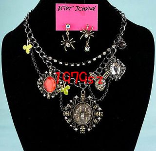 new betsey johnson spider necklace earrings @ 222 from china