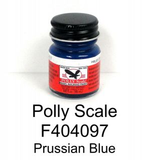 Polly Scale F404097 Prussian Blue 1/2 oz Acrylic Paint Bottle