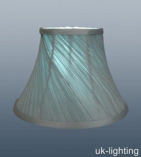 UKL906   TWISTED PLEAT SHADE IN DUCK EGG   FULLY LINED   AVAILABLE 8 