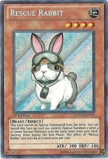 Rescue Rabbit   PHSW EN037   Secret Rare   Unlimited Edition Near 