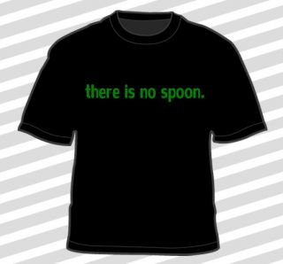 THE MATRIX T Shirt There is no spoon **Cool Tee** **LOOK**