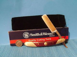 Smith and Wesson pocket knife S&W STRAIGHT RAZOR Closeout Free 