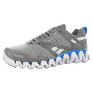 Reebok Zig Zigtec Men Running Shoe Trail Crossfit Gray Grey White 
