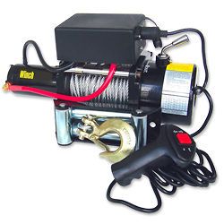 5000LB Heavy Duty Electric Recovery Winch ATV Trailer Truck 12V with 