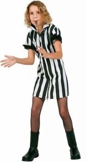 Preteen Child Referee Girl Halloween Holiday Costume Party Small 