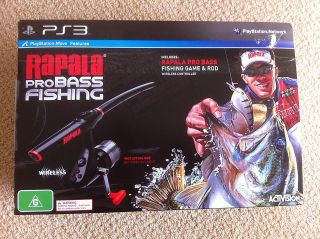 rapala pro bass fishing with rod ps3 aus new sealed