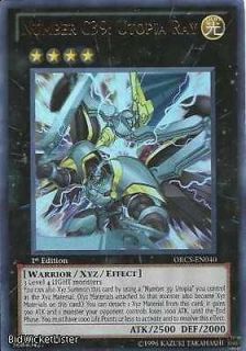 Number C39 Utopia Ray NM Ultimate 1st Ed Yu Gi Oh ORCS 40 Order of 