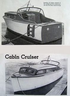 How to Build 25 Ft SEA CRAFT CABIN CRUISER BOAT Original 1948 DIY 