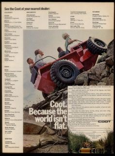 1968 Coot 4x4 4wd ATV all terrain vehicle photo vintage print ad