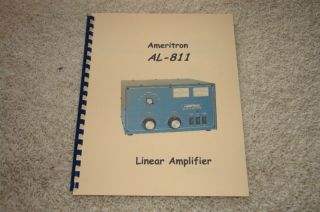 ameritron al 811 amplifier manual w plastic covers time left