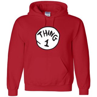 Dr Seuss Cat in The Hat Thing 1 Thing 2 Hoodie sweatshirt Thing 1 2 3 
