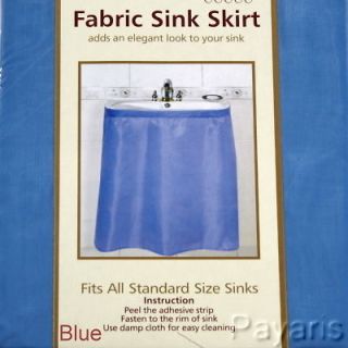 new fabric sink skirt standard size vanity fit blue time