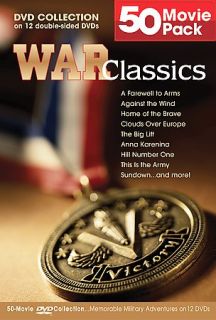 War Classics 50 Movie Pack   12 Disc Set DVD, 2004, 12 Disc Set