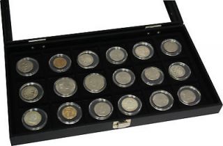 COIN HOLDER DOLLAR Case Storage display JAR TRAY BOX for 18 pocket 