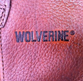 Brown Leather WOLVERINE Motorcycle Engineer Boots Shoes Size 13 W