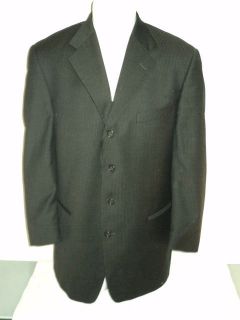 mens givenchy gray striped suit jacket blazer 44r 44 returns