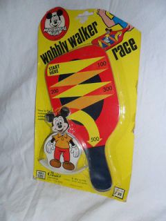 Vintage Toy Mickey Mouse Club Wobbly Walker Race Game 1976 Chemtoy 