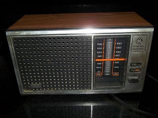 vintage ge general electric radio am fm table top model