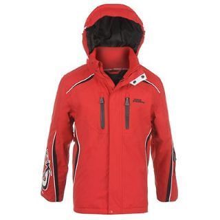 Junior Boys No Fear Winter Ski Jacket Coat   Sizes S M L XL   Red 