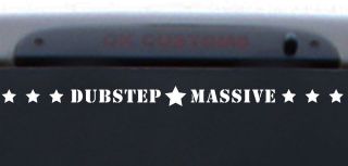   MASSIVE Vinyl Decal 30x1 car wall sticker star rave dub skrillex K254
