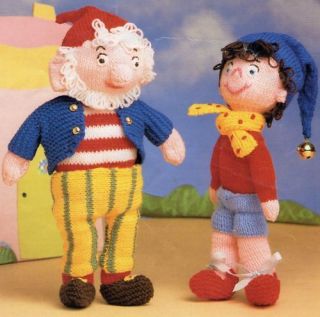 vintage knitting pattern noddy and big ears toys from united
