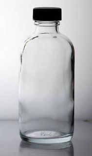 12 pcs 4oz 120ml clear boston round glass vials w