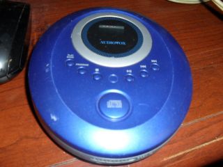 audiovox portable cd player blue model dm8220b 