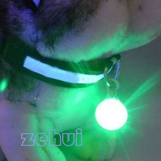 Safety Light Pet Dog Collar Puppy Led Night Light Circular Pendant 5 