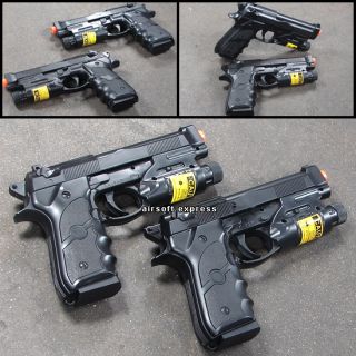 Newly listed 2 AIRSOFT GUNS BERETTA HANDGUN PISTOL AIR SOFT w/ LASER