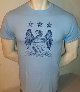 Manchester City England Crest Tee broken up design citiens shirt 