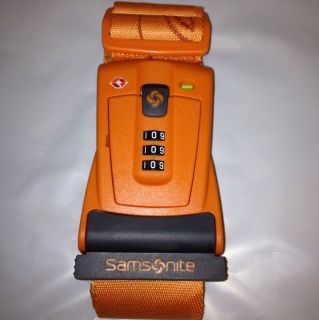 new samsonite travel sentry 3 dial combo luggage strap