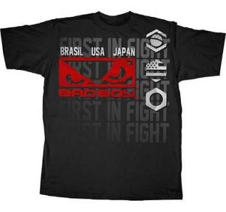 bad boy brasil usa japan upstart black t shirt new