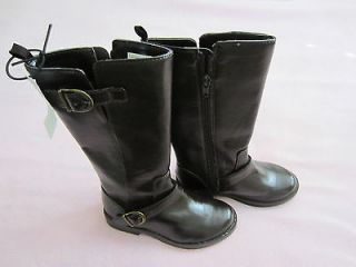 NWT Gap Kids Tall Brown Riding Boots with Buckle Trim Size 11 Girls 