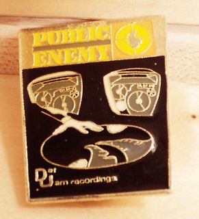 Public Enemy Hat Pin, Rap Jacket Pin Def Jam Recordings Pin Music 