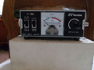 SAXTON SWR POWER & FS METER MODEL 11 086 ANTENNA BOX **NEW**