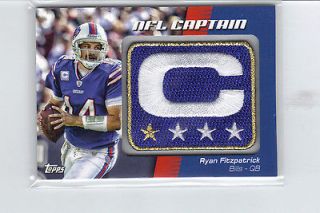 2012 Topps NFL Captain Patch   NCP RF   Ryan Fitzpatrick   Bills