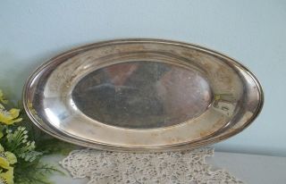   silverplate small oval serving dish platter Bernard Rices Sons Apollo