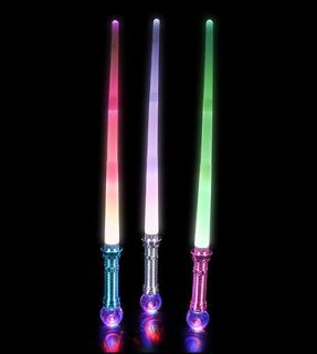   Ball Toy Swords   31 Inch LED Saber Lights Up in Assorted Colors