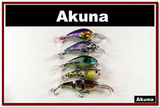 Akuna™ Mixed 5 fishing lure baits tackle for bass trout YY