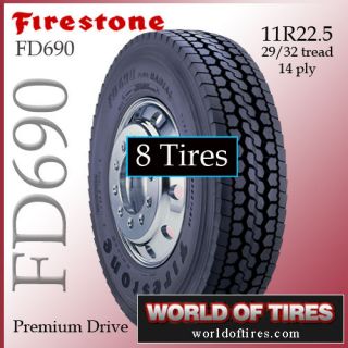 tires Firestone FD690 11r22.5 semi truck tires 22.5 truck tires 22.5 