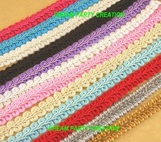 yards braided gimp fabric trim choose from 10 colors