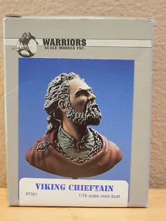   Model Kit #BT001 Viking Chieftain 1/16th Resin Bust Anglo Saxon