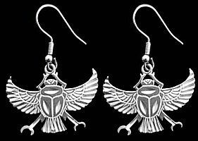 wow egyptian egypt scarab beetle earrings silver jewelry from canada