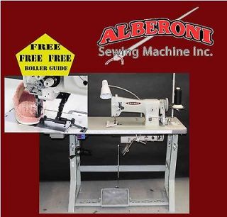 CONSEW 206RB 5 Sewing Machine Comp. w/ K.D Stand & Motor W/FREE 