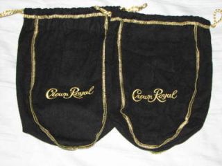 crown royal black felt bags liter size new time