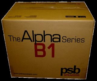 psb alpha b1 bookshelf speakers 1pr new black time left