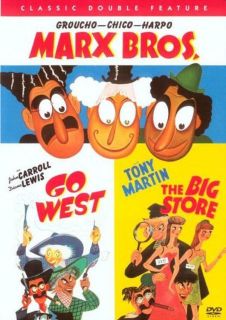 MARX BROS   GO WEST / THE BIG STORE   2 FILM DVD SET SHIPS FREE IN US 