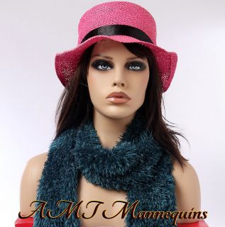 Female bust mannequin heads display wigs hats scarves jewelry, dummy 