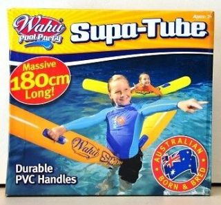 WOW WAHU POOL PARTY   SUPA TUBE INFLATABLE NOODLE w/ HANDLES SWIMMING 